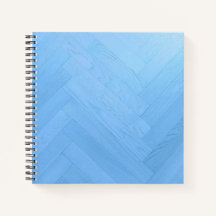 Abstracte Blauwe Houten Vloerplaat | Notitieboek