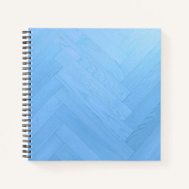 Abstracte Blauwe Houten Vloerplaat | Notitieboek