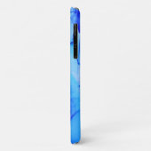 Abstracte Blauwe Indische Unieke Kunstcirkels Case-Mate iPhone Case (Achterkant/links)