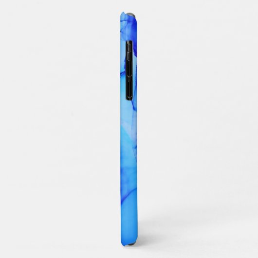 Abstracte Blauwe Indische Unieke Kunstcirkels Case-Mate iPhone Case (Achterkant/links)