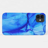 Abstracte Blauwe Indische Unieke Kunstcirkels Case-Mate iPhone Case (Achterkant (horizontaal))