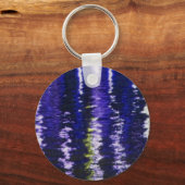Abstracte Blauwe Keychain (Voorkant)