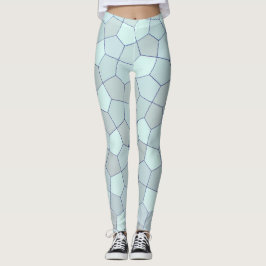 Abstracte blauwe kleuren leggings