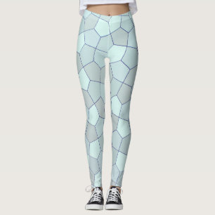 Abstracte blauwe kleuren leggings