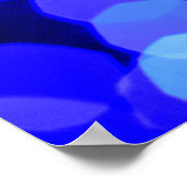 Abstracte blauwe kleuren licht. Klassieke blauwe b Poster (Hoek)