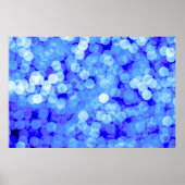 Abstracte blauwe kleuren licht. Klassieke blauwe b Poster (Voorkant)