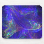 Abstracte blauwe kleurrijke lijsten muismat (Voorkant)