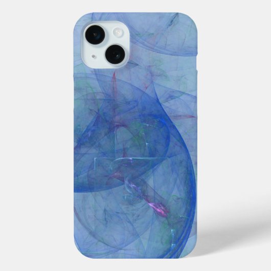 abstracte blauwe kunst Case-Mate iPhone case (Achterkant)