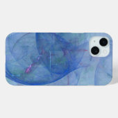 abstracte blauwe kunst Case-Mate iPhone case (Achterkant (horizontaal))
