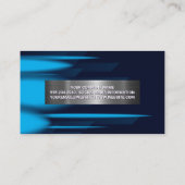 Abstracte blauwe lagen achtergrond visitekaartje (Achterkant)