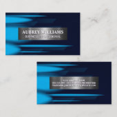 Abstracte blauwe lagen achtergrond visitekaartje (Voorkant / Achterkant)