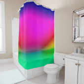 abstracte blauwe lichtachtergrond, kleurrijk patro douchegordijn (In situ)
