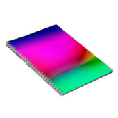 abstracte blauwe lichtachtergrond, kleurrijk patro notitieboek (Rechterzijde)