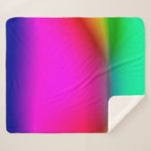 abstracte blauwe lichtachtergrond, kleurrijk patro sherpa deken (Voorkant (horizontaal))