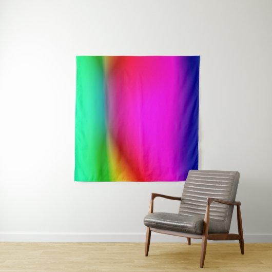 abstracte blauwe lichtachtergrond, kleurrijk patro wandkleed (In Situ (horizontaal))