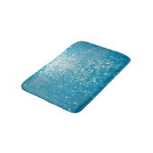 Abstracte blauwe lichten, artistieke achtergrond. badmat (Gekanteld)