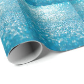 Abstracte blauwe lichten, artistieke achtergrond. cadeaupapier (Rol Hoek)