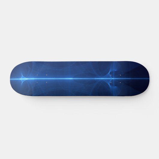 Abstracte blauwe lichtgolf skateboard (Horizontaal)
