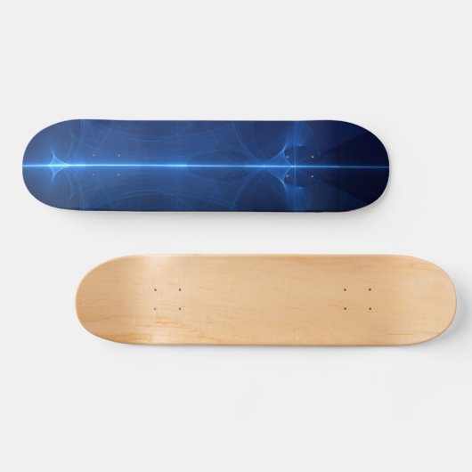 Abstracte blauwe lichtgolf skateboard (Horizontaal)