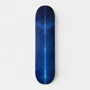 Abstracte blauwe lichtgolf skateboard