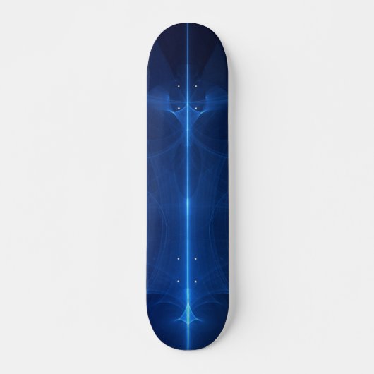 Abstracte blauwe lichtgolf skateboard (Voorkant)