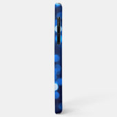 Abstracte blauwe lichtstippen Case-Mate iPhone case (Achterkant/links)