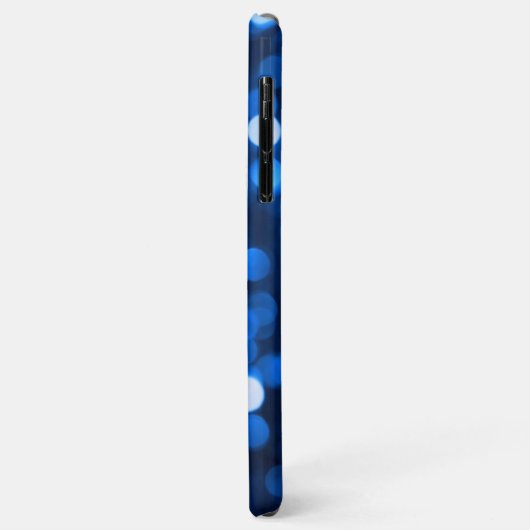 Abstracte blauwe lichtstippen Case-Mate iPhone case (Achterkant/links)
