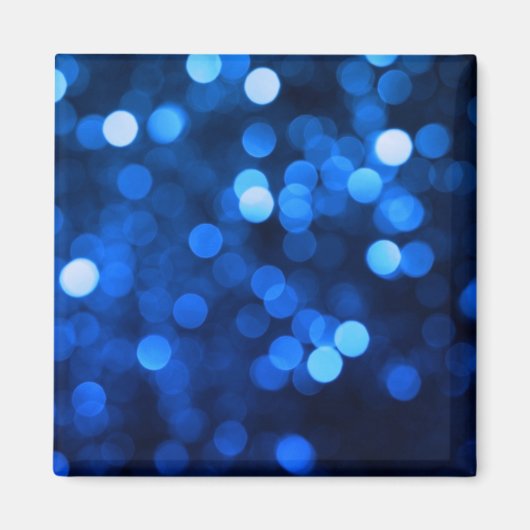 Abstracte blauwe lichtstippen magneet (Voorkant)