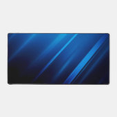 Abstracte blauwe lijnen op zwart bureaumat (Voorkant)