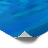 Abstracte blauwe lucht poster (Hoek)