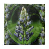 Abstracte blauwe luifel tegeltje (Voorkant)