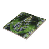 Abstracte blauwe luifel tegeltje (Zijkant)