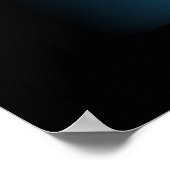 Abstracte blauwe luxe met zwarte AP0004 Poster (Hoek)