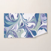 Abstracte blauwe marmer stijlvol, speciaal aangepa bad handdoek (Handdoek)