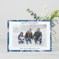 Abstracte blauwe marmer stijlvolle aangepaste foto