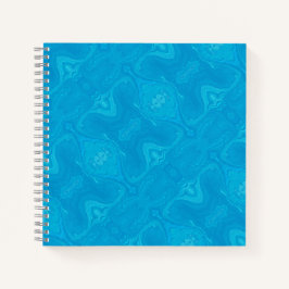 Abstracte Blauwe Marmeren Gepersonaliseerde HP Lap Notitieboek