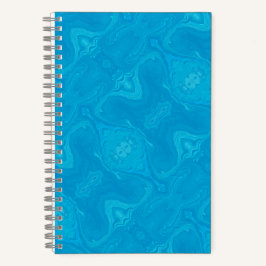 Abstracte Blauwe Marmeren Gepersonaliseerde HP Lap Notitieboek