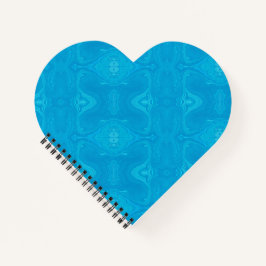 Abstracte Blauwe Marmeren Gepersonaliseerde HP Lap Notitieboek