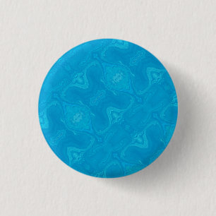 Abstracte Blauwe Marmeren Gepersonaliseerde HP Lap Ronde Button 3,2 Cm