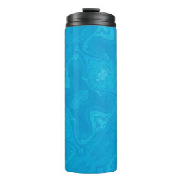 Abstracte Blauwe Marmeren Gepersonaliseerde HP Lap Thermosbeker