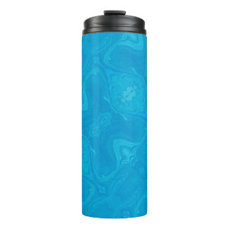 Abstracte Blauwe Marmeren Gepersonaliseerde HP Lap Thermosbeker
