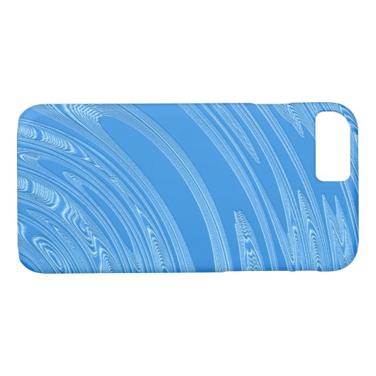 abstracte blauwe metalen textuur Case-Mate iPhone case (Achterkant (Horizontaal))