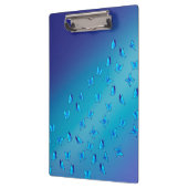 Abstracte Blauwe Moonbeams en Vlinders Klembord (Links)