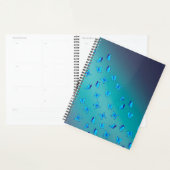 Abstracte Blauwe Moonbeams en Vlinders Planner (Display)
