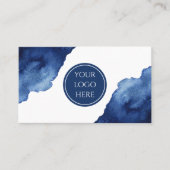 Abstracte Blauwe Oceaan Visitekaartje (Voorkant)