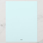 Abstracte blauwe oceaangolven briefhoofd (Achterkant)