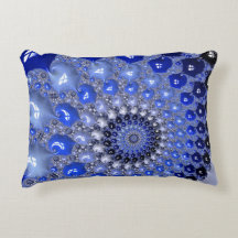 Abstracte Blauwe Ombre Fractal Bubbles