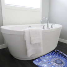 Abstracte Blauwe Ombre Fractal Bubbles