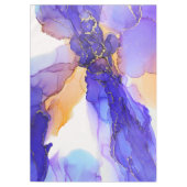 Abstracte blauwe Oranje tablet Tafelkleed (Voorkant)