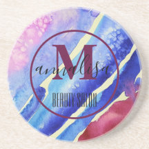 Abstracte blauwe Paarse roze magenta